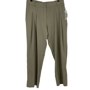 Urban Outfitters Womens Pleated Front Dress Pants Size Large Grayish Green